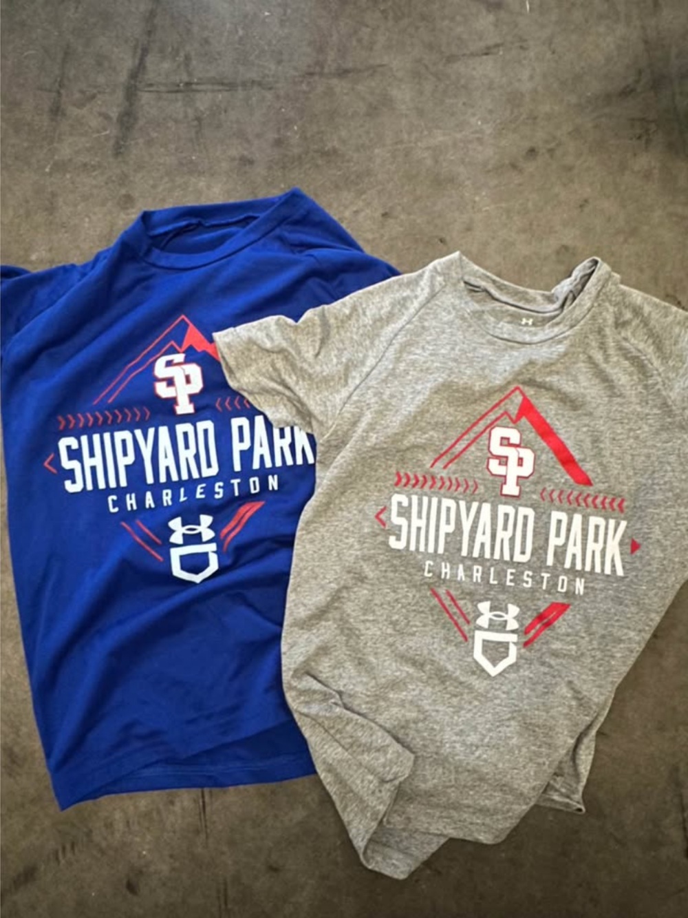 Under Armour Kids' Shipyard Park Charleston Graphic Tee - Blue & Gray small